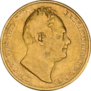 1837 Gold Sovereign - William IV NGC VF20