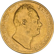1837 Gold Sovereign Coin William IV NGC VF20