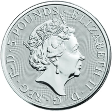2019 2oz Falcon of the Plantagenets Silver Coin Queen's Beasts
