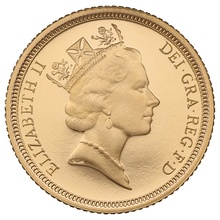 1994 Proof Gold Half Sovereign Boxed