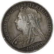 1900 Queen Victoria Silver Crown-About Fine