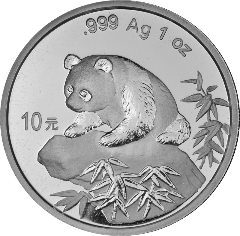1999 1oz Chinese Panda Silver Coin