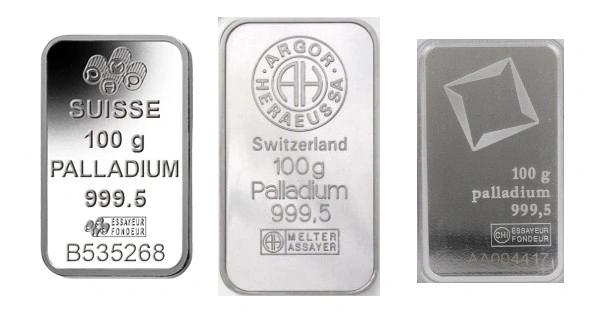 Second Hand Palladium 100g Bar