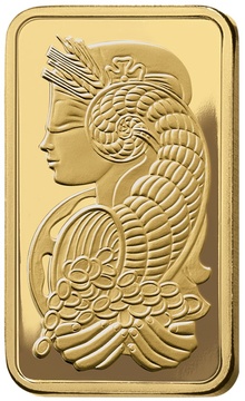 10g Gold Bar PAMP Lady Fortuna Minted