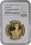 1990 Proof Gold Britannia Coin 1oz NGC PF70