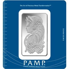 100g Silver Bar PAMP Lady Fortuna Minted