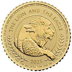 2025 The Lion and Eagle 1/10oz Gold Coin