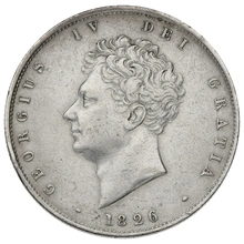 1826 Silver Half Crown Coin George IV