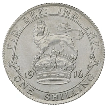 1916 Silver Shilling Coin George V