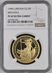 1998 Proof Gold Britannia Coin 1oz NGC PF69