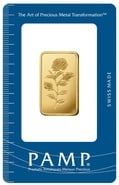 20g Gold Bar PAMP Rosa Minted