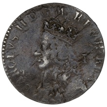 1660 Charles II Silver Penny Hammered Undated