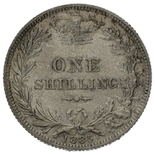 1885 Silver Shilling Coin Victoria