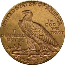 American Gold Half Eagle $5 Indian Head