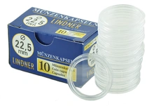 Lindner Coin Capsules 22.5mm Sovereign 10 Box