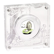 2021 Proof 50p Silver Coin Owl Boxed