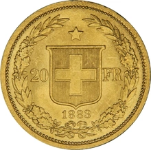Swiss 20 Franc Gold Coin Libertas