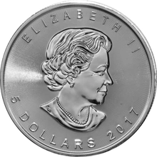 2017 Canadian Silver Maple Leaf Coin 1oz