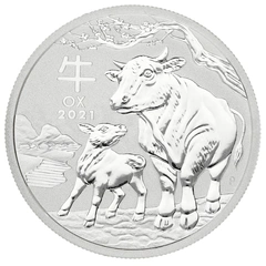 2021 Year of the Ox Silver Coin 1/2oz Perth Mint Australian Lunar Series