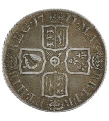 1711 Silver Shilling Coin Queen Anne Very Fine