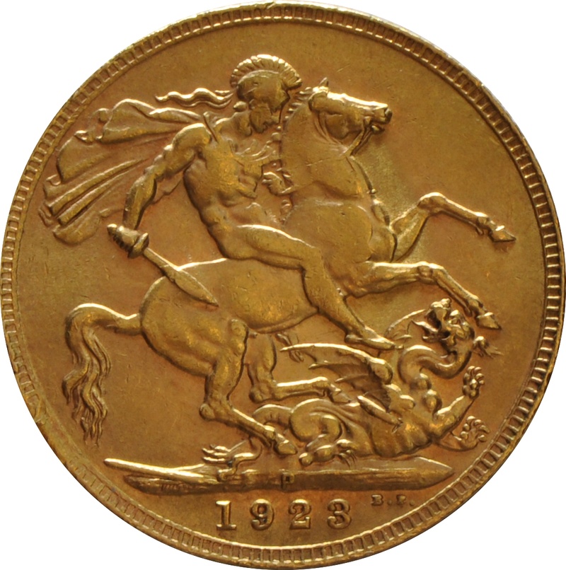 1923 Gold Sovereign Coin George V Perth
