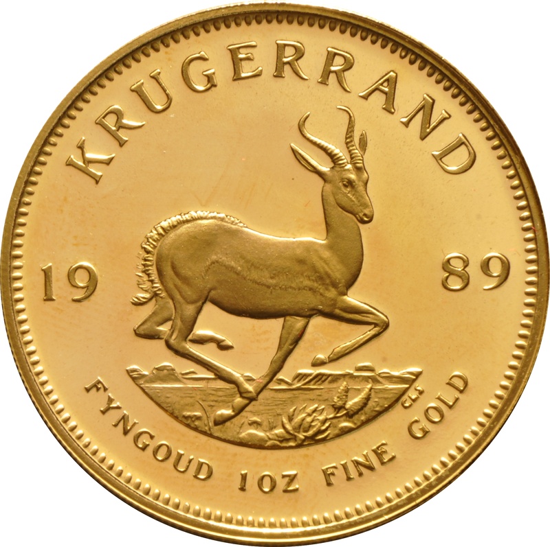 1989 Proof Krugerrand Gold Coin 1oz