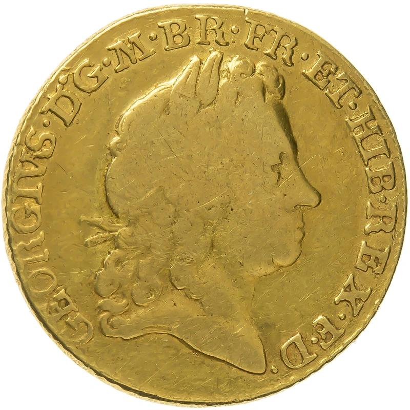 1715 Gold Guinea Coin George I Fine