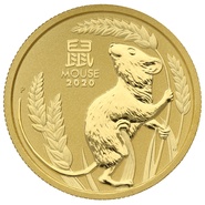 2020 Year of the Mouse Gold Coin 1/4oz Perth Mint Australian Lunar Series