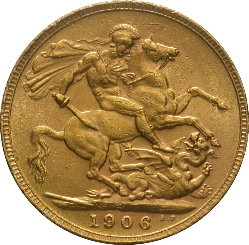 1906 Gold Sovereign Coin Edward VII