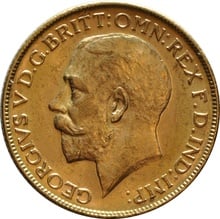1914 Gold Sovereign Coin George V Melbourne