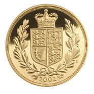 2002 Gold Half Sovereign Golden Jubilee Elizabeth II Fourth Head
