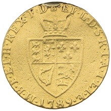1789 Gold Half Guinea Coin George III