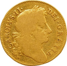 1679 Gold Guinea Coin Charles II
