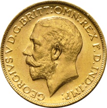 1925 Gold Sovereign Coin George V Melbourne