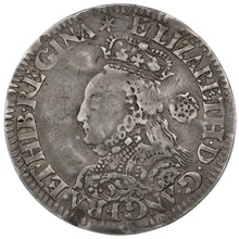 1562 Silver Sixpence Coin Elizabeth I Star