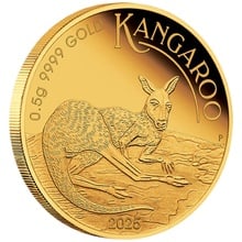 2025 0.5g Australian Mini Roo Proof Gold Coin
