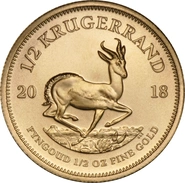 2018 1/2oz Krugerrand Gold Coin