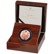 2023 50p Luke Skywalker & Princess Leia Star Wars Proof Gold Coin Boxed