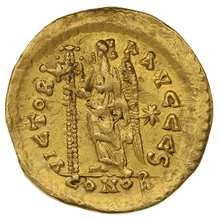 457-474 Gold Solidus Coin Leo I