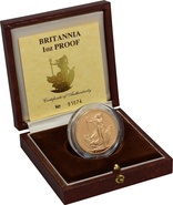 1987 Britannia One Ounce Proof Gold Coin Boxed