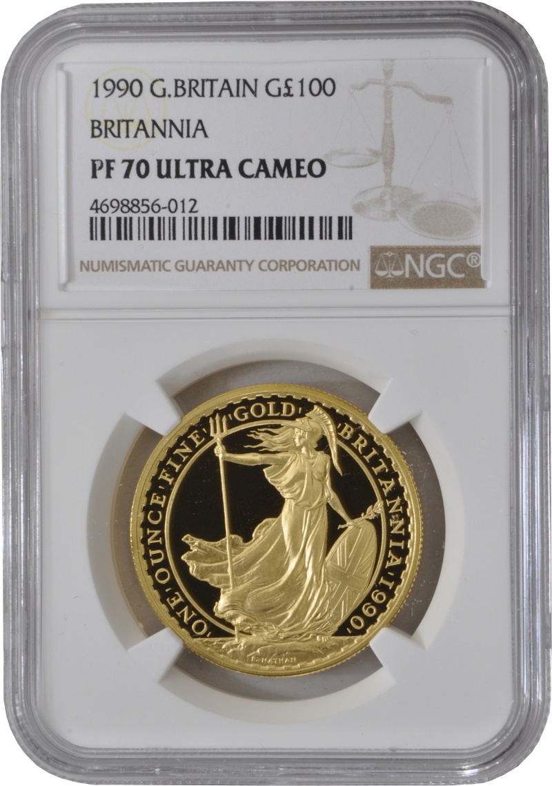 1990 Proof Gold Britannia Coin 1oz NGC PF70
