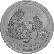 2016 Year of the Monkey Silver Coin 10oz Perth Mint Australian Lunar Series