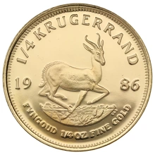 1986 Proof 1/4oz Krugerrand Gold Coin
