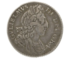 1699 Silver Sixpence William III