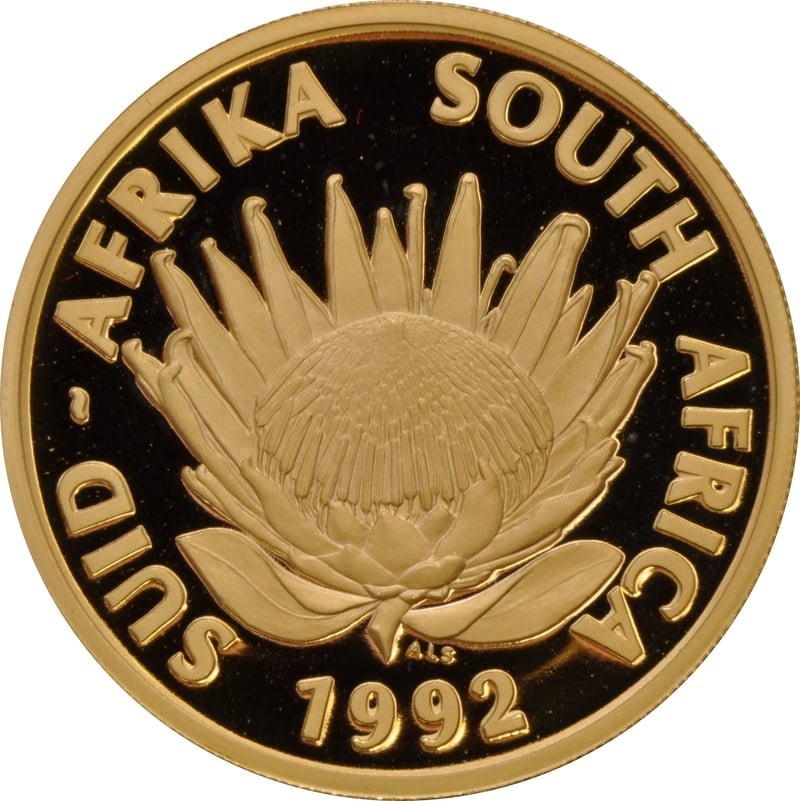 1992 Protea 1oz Proof Gold Coin
