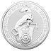 2021 2oz White Greyhound of Richmond Silver Coin Queen's Beasts