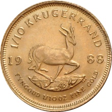 1988 1/10oz Krugerrand Gold Coin