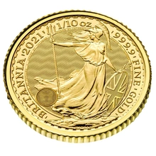 2021 1/10oz Gold Britannia Coin