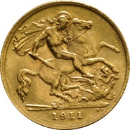 Gold Half Sovereigns - London