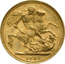 1888 Gold Sovereign Coin Queen Victoria Jubilee Head Sydney